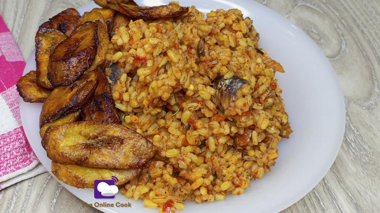 Jollof Rice Recipe with Ofada Rice