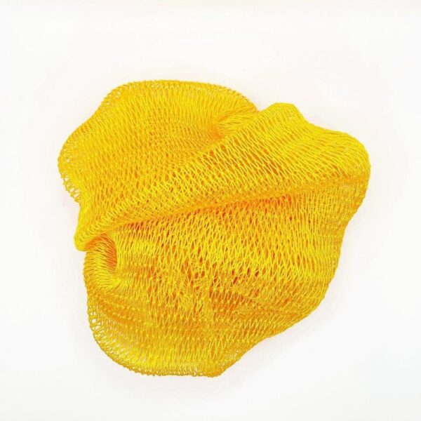 african net sponge for skin exfoliation and cleaning