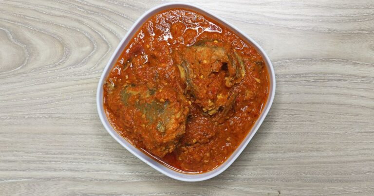 Nigerian fish sauce of fish soup