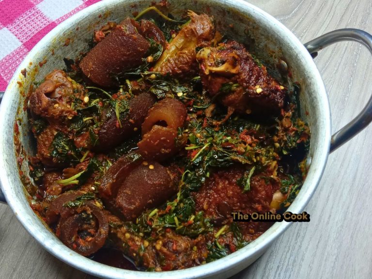best way to cook efo tete soup