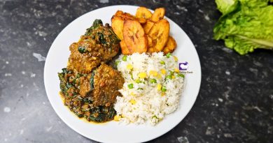 how to cook rice and simple plantain recipe