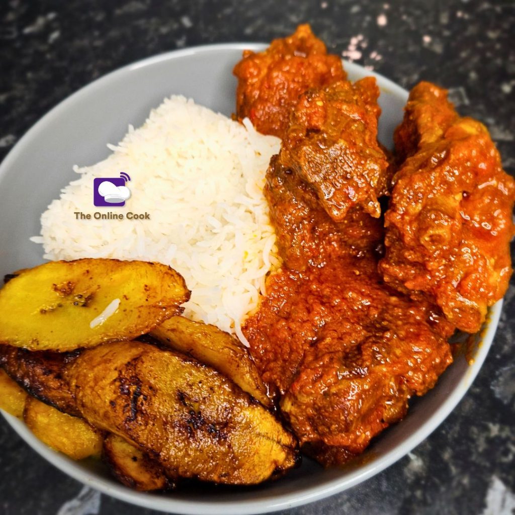 turkey soup with plantains and rice