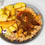 ewa agoyin with ewa agoyin sauce