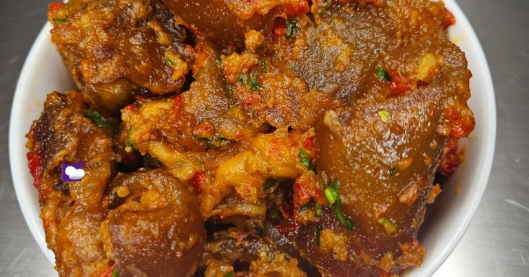 peppered ponmo