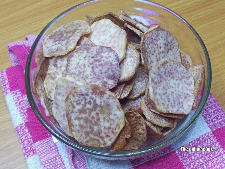 crunchy cocoyam chips snack made at home