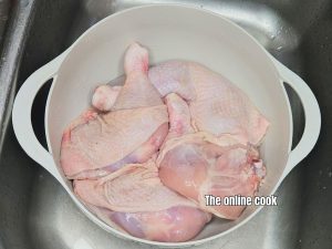 raw chicken prepared for a homemade meal