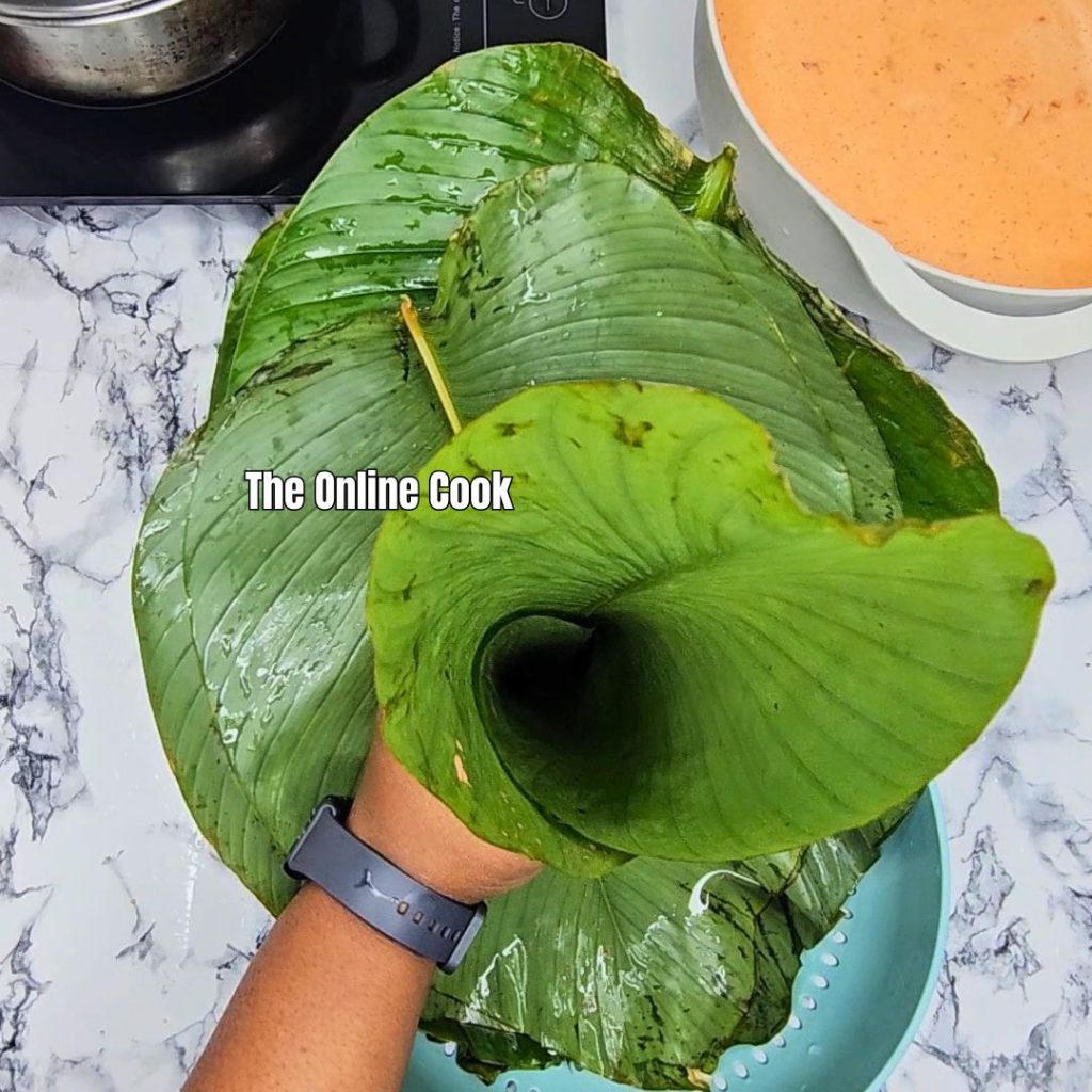 fold moi moi leaf
